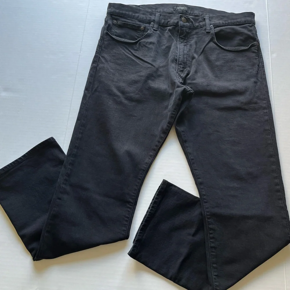 Polo Ralph Lauren Men's Black Varick Slim Straight Denim Casual Jeans